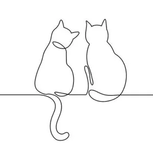 Couple Cats — Referenzfoto